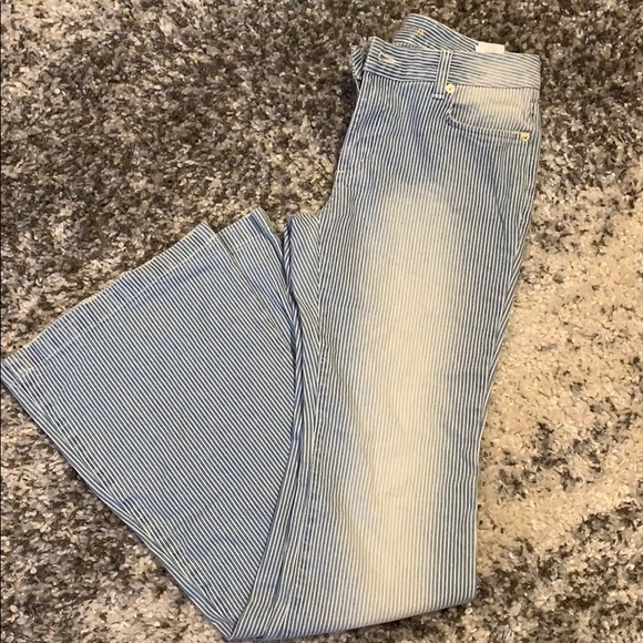 NWT Michael Michael Kors Selma Flare Hi Rise Jeans - Picture 1 of 6